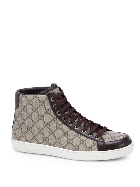 gucci high top canvas|gucci high tops for men.